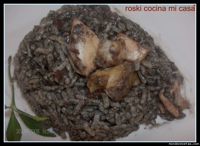 Receta de arroz negro con chopo mi casa Receta de arroz negro con chopo mi casa