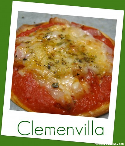 Receta de Mini-pizzas un minuto Receta de Mini-pizzas un minuto
