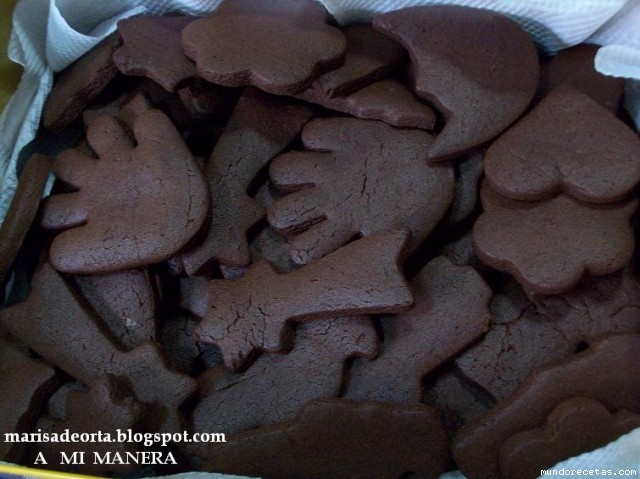 Receta de Galletas de cacao y esencia de naranja Receta de Galletas de cacao y esencia de naranja