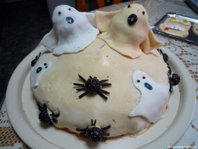 Receta de Tarta Fantasmas Receta de Tarta Fantasmas