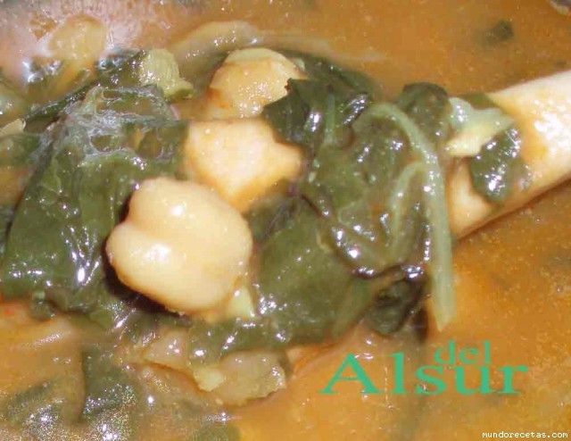 Receta de Potaje de garbanzos viudo Receta de Potaje de garbanzos viudo