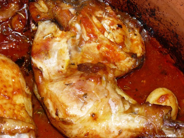 Receta de POLLO A LA POBRE CAROLINA Receta de POLLO A LA POBRE CAROLINA