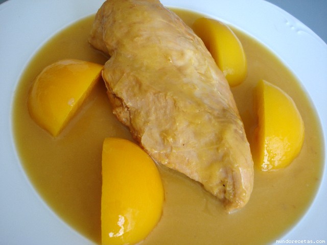 Receta de Pollo al Melocotón de Lola Receta de Pollo al Melocotón de Lola