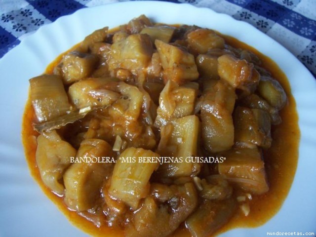 Receta de Mis berenjenas guisadas Receta de Mis berenjenas guisadas