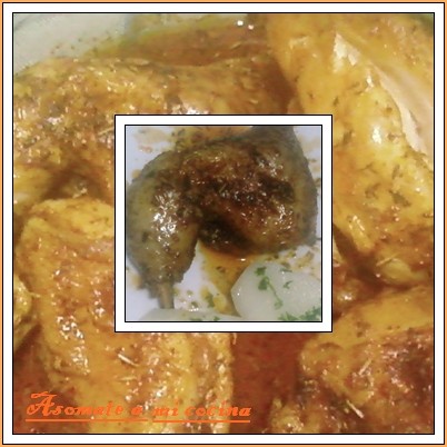 Receta de pollo aromas de la montaña(microondas) Receta de pollo aromas de la montaña(microondas)