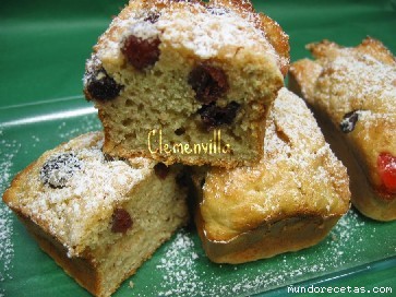 Receta de mini-cakes de arndanos