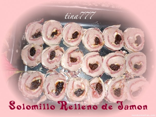 Receta de Solomillo relleno de jamón tina777 Receta de Solomillo relleno de jamón tina777
