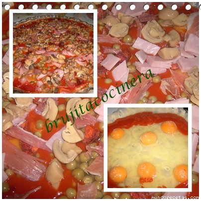Receta de HUEVOS A LA FLAMENCA AL ESTILO DE MI COSTI Receta de HUEVOS A LA FLAMENCA AL ESTILO DE MI COSTI