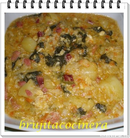 Receta de SOPA RIOJANA CON ESPINACAS Receta de SOPA RIOJANA CON ESPINACAS