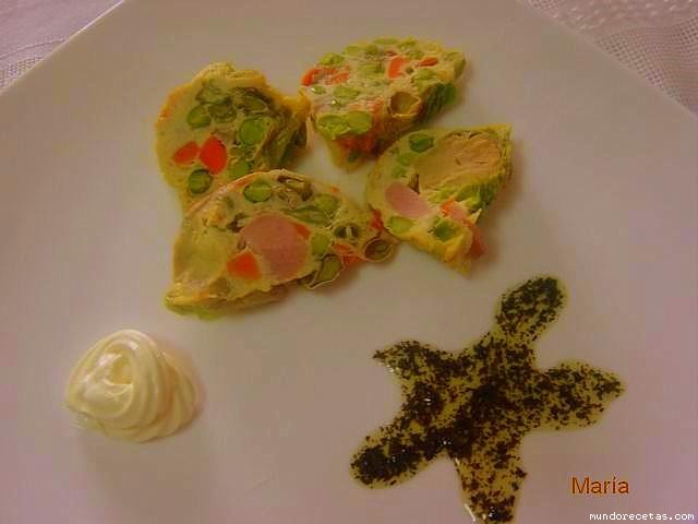 Receta de PUDING DE VERDURAS Y JAMON Receta de PUDING DE VERDURAS Y JAMON