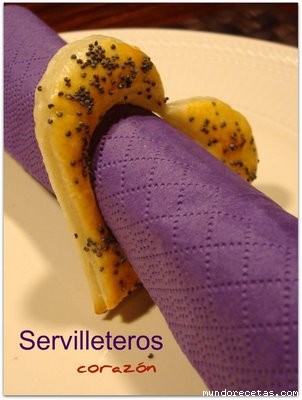 Receta de Servilleteros corazón Receta de Servilleteros corazón