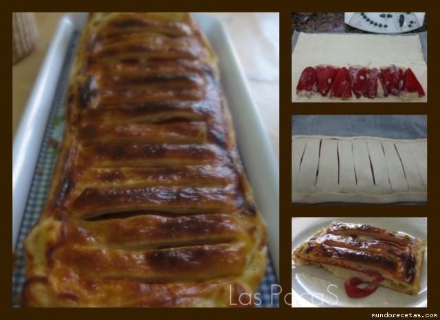 Receta de Strudel de Pimientos Rellenos Receta de Strudel de Pimientos Rellenos