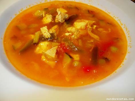 Receta de sopa de verduras al azafrán Receta de sopa de verduras al azafrán
