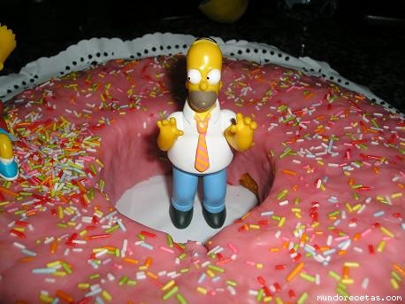 Receta de Rosquilla gigante Simpson