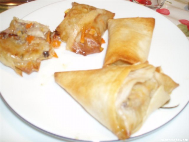Receta de Paquetitos crujientes de manitas cerdo Receta de Paquetitos crujientes de manitas cerdo