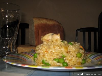 Receta de Arroz con vieiras Receta de Arroz con vieiras