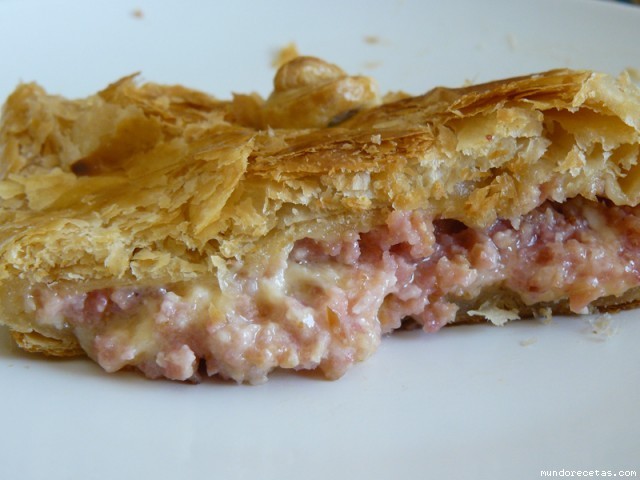 Receta de Pastel salado de bacon , quesos y bechamel Receta de Pastel salado de bacon , quesos y bechamel
