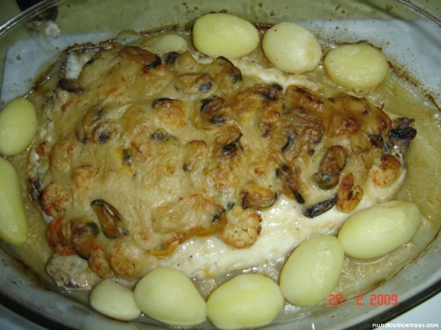 Receta de merluza rellena con bechamel Receta de merluza rellena con bechamel