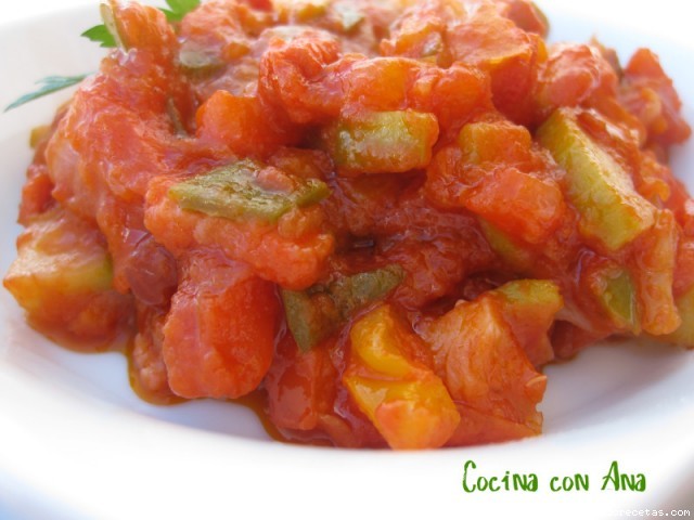 Receta de Pisto a la sobrasada Receta de Pisto a la sobrasada