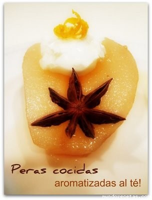 Receta de Peras cocidas aromatizadas al té Receta de Peras cocidas aromatizadas al té