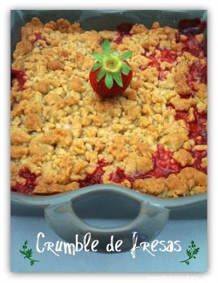 Receta de Crumble de fresas Receta de Crumble de fresas