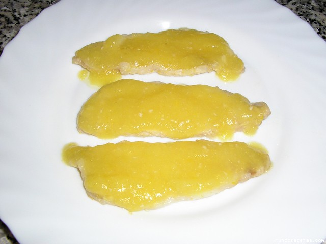 Receta de Lomo de cerdo a la naranja (microondas)