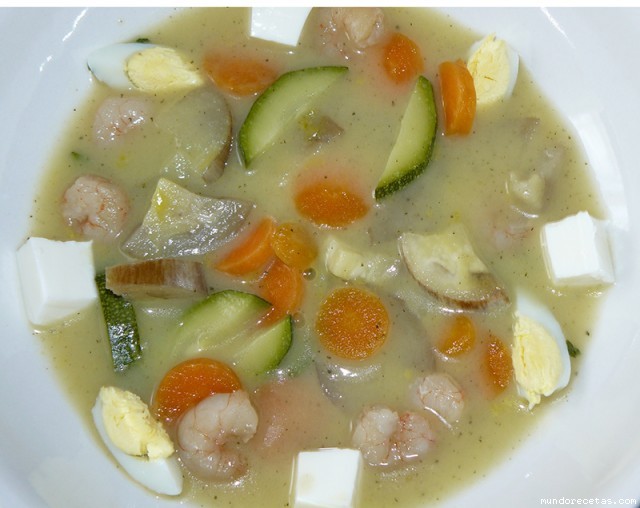 Receta de Crema fria de verduras Receta de Crema fria de verduras