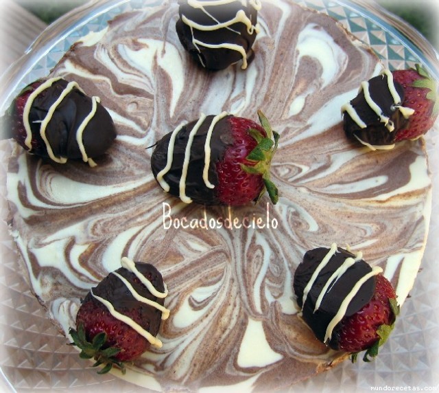 Receta de Choco-cheese blanco y negro