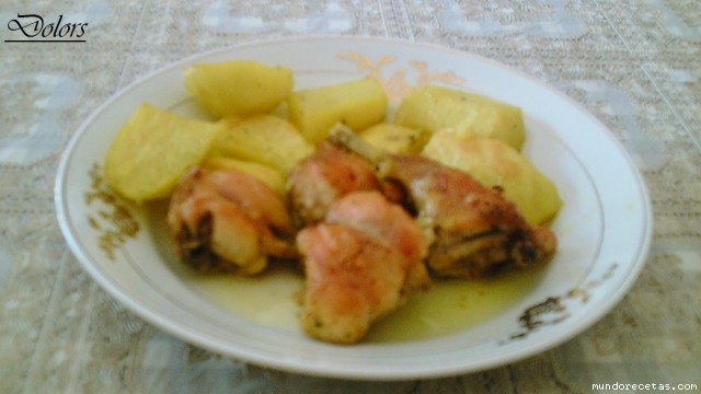Receta de CONEJO AL HORNO CON PATATAS Receta de CONEJO AL HORNO CON PATATAS