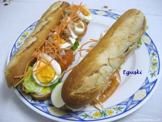 Receta de Bocadillos vegetales
