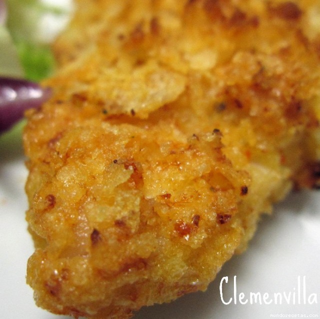 Receta de Pollo rebozado con papas Receta de Pollo rebozado con papas