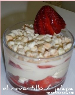 Receta de FALSO TIRAMISU DE FRESAS Receta de FALSO TIRAMISU DE FRESAS