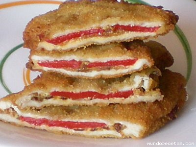 Receta de POLLO EMPANADO Y RELLENO! Receta de POLLO EMPANADO Y RELLENO!