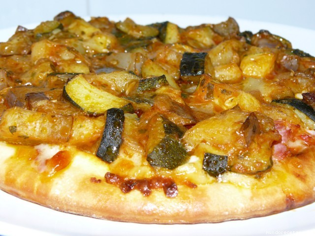 Receta de Pizza de pisto Receta de Pizza de pisto