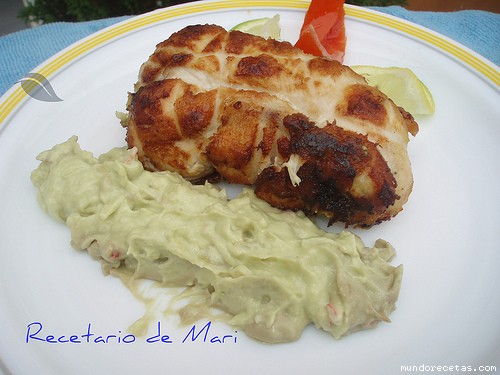 Receta de PECHUGA DE POLLO RELLENA DE AGUACATE Receta de PECHUGA DE POLLO RELLENA DE AGUACATE