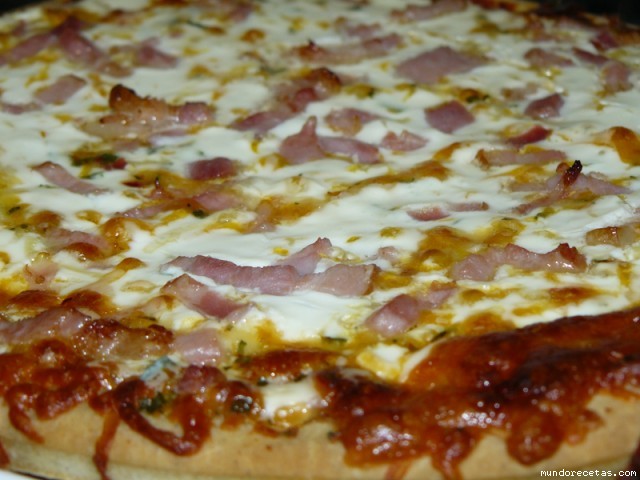 Receta de Pizza carbonara Capisi Receta de Pizza carbonara Capisi