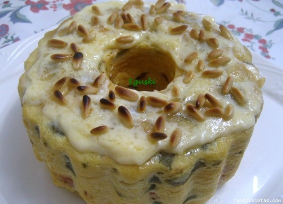 Receta de Pudding de judías verdes y panceta (FussionCook) Receta de Pudding de judías verdes y panceta (FussionCook)