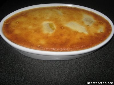 Receta de Gratinado de piña confitada a la vainilla Receta de Gratinado de piña confitada a la vainilla