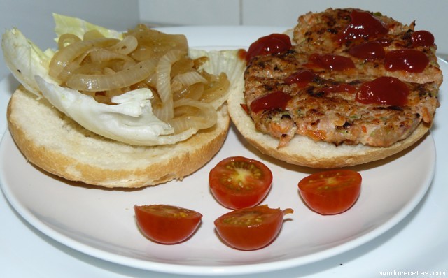 Receta de Hamburguesa casera de verduras Receta de Hamburguesa casera de verduras