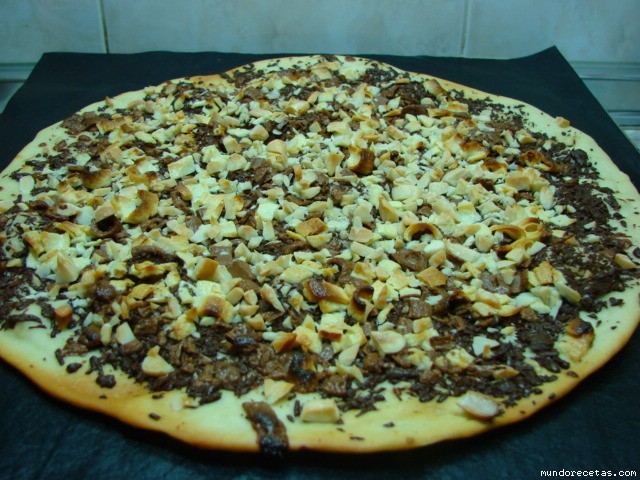 Receta de Pizza de chocolate ( edel ) Receta de Pizza de chocolate ( edel )