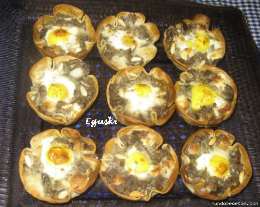 Receta de Cestas de berenjenas (Thermomix) Receta de Cestas de berenjenas (Thermomix)