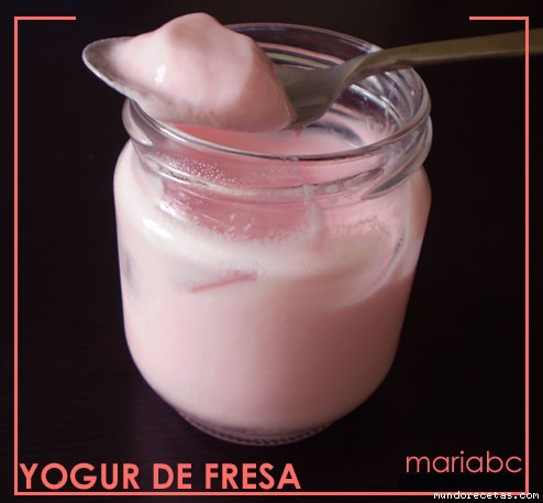 Receta de Yogur de fresa