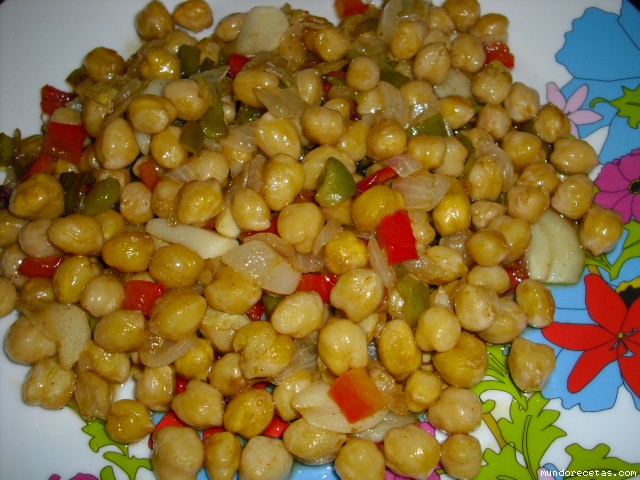 Receta de SALTEADO DE GARBANZOS Receta de SALTEADO DE GARBANZOS