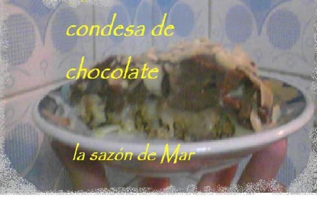 Receta de Condesa de chocolate Mar