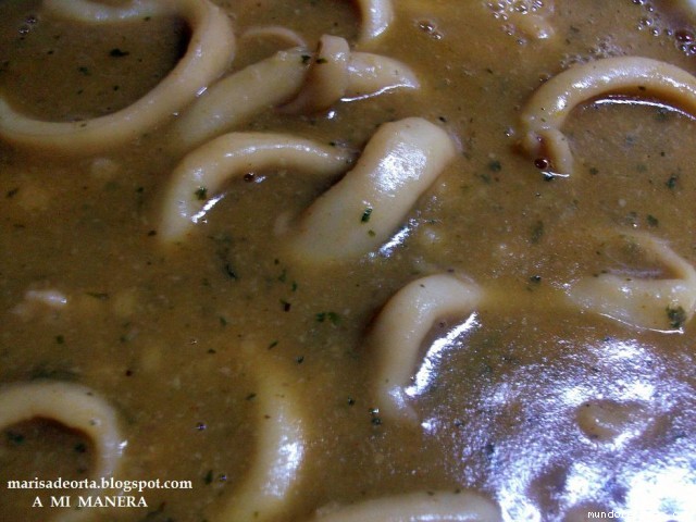 Receta de Calamares a la marinera. Receta de Calamares a la marinera.