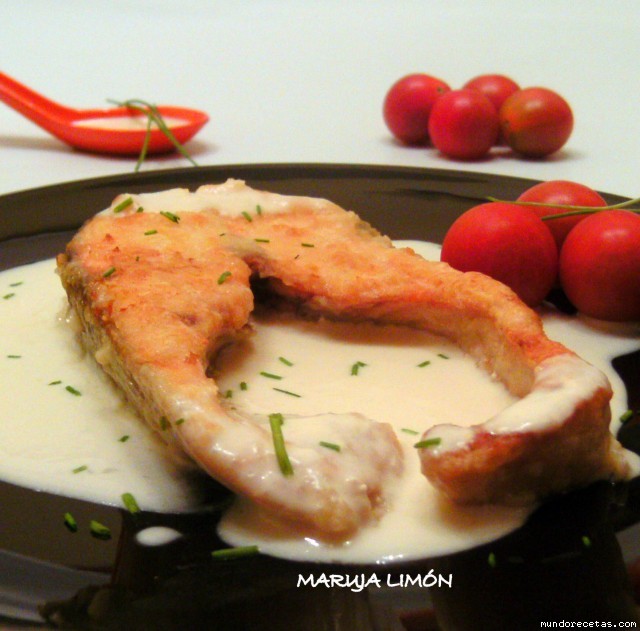 Receta de Salmon a la Ribereña Receta de Salmon a la Ribereña