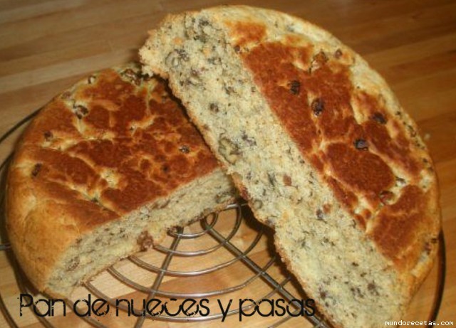 Receta de Pan de nueces y pasas Receta de Pan de nueces y pasas