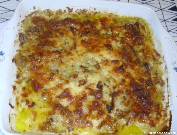 Receta de Gratinado de calabacín y jamón ibérico Receta de Gratinado de calabacín y jamón ibérico