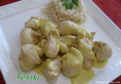 Receta de Pechugas con salsa al curry (Actifry & Thermomix) Receta de Pechugas con salsa al curry (Actifry & Thermomix)