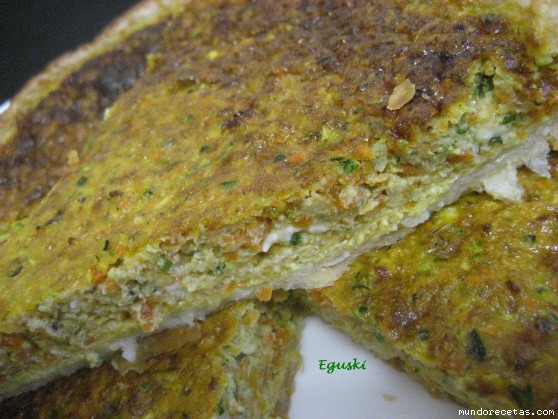 Receta de Tartaleta de roquefort calabacn y zanahoria (Tradicional & Thermomix)